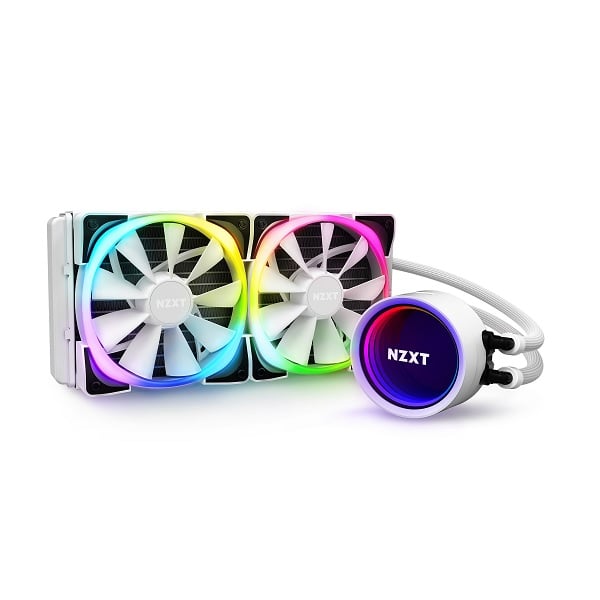 Nzxt Kraken White X53 Rgb Enclosed Liquid Cooling System