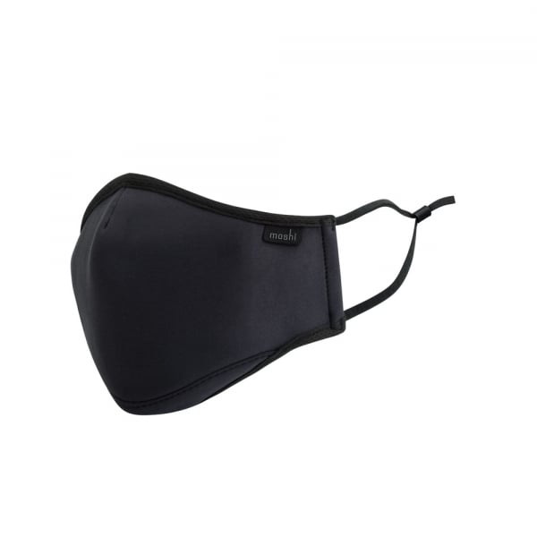 Moshi Omniguard Mask With 3 Replaceable Filters (black) - Medium