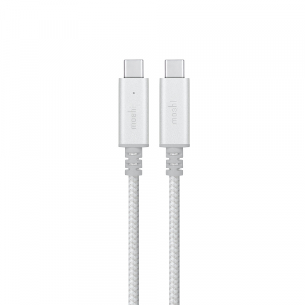 Moshi Integra Usb-c Charge Cable With Smart Led (silver)
