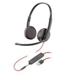 Poly Blackwire C3225 Uc Stereo Usb-a & 3.5mm Corded Headset