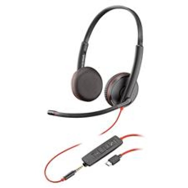 Poly Blackwire C3225 Uc Stereo Usb-c & 3.5mm Corded Headse