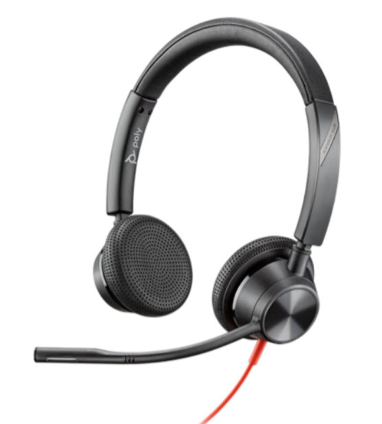 Poly Blackwire 3325 Uc Stereo W/ 3.5mm Usb-a Headset