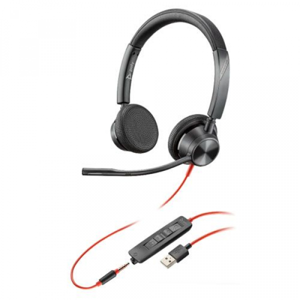 Poly Blackwire 3325-m Uc Stereo Usb-a Corded Headset