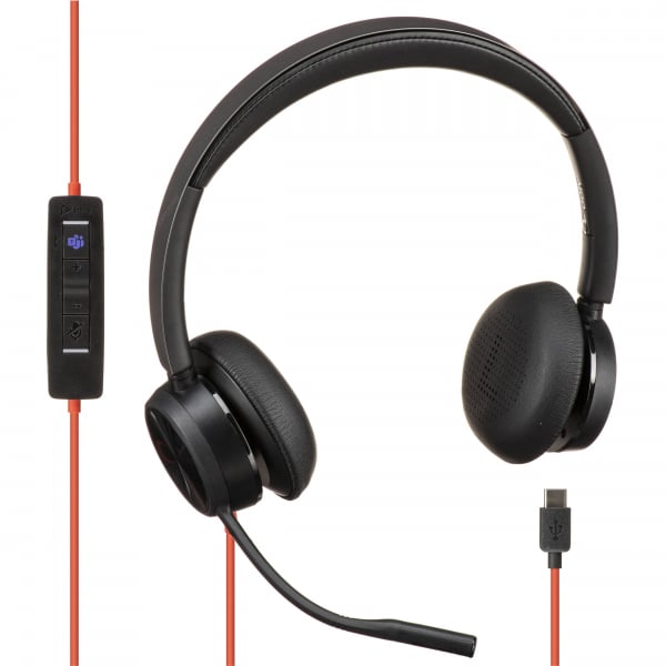 Poly Blackwire 8225-m Uc Stereo Usb-c Corded Headset Anc