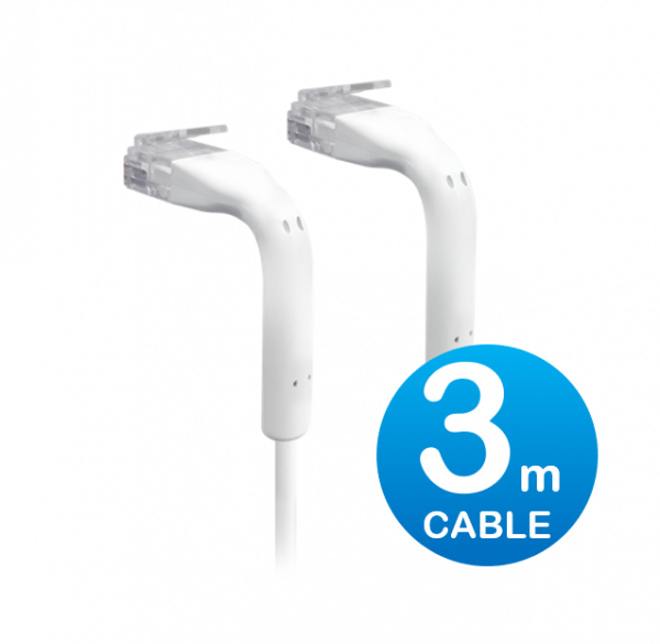 Ubiquiti RJ45 Ethernet Unifi Patch Cable 3m - White