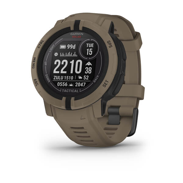 Garmin Instinct 2 Solar Tactical Edition - Coyote Tan GPS Smartwatch 010-02627-14