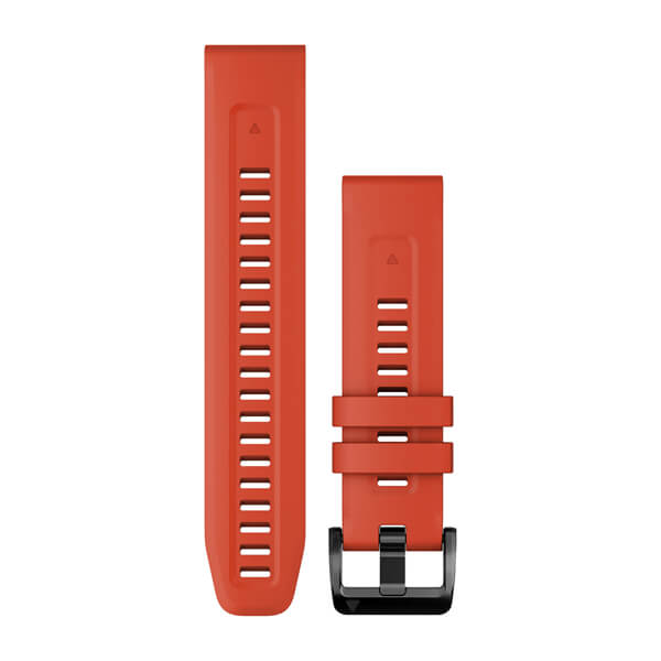 Garmin QuickFit 22 Watch Band - Flame Red Silicone Strap 010-13111-04