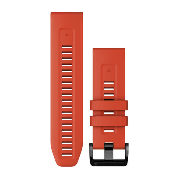 Garmin QuickFit 26 Watch Band - Flame Red Silicone Strap 010-13117-04