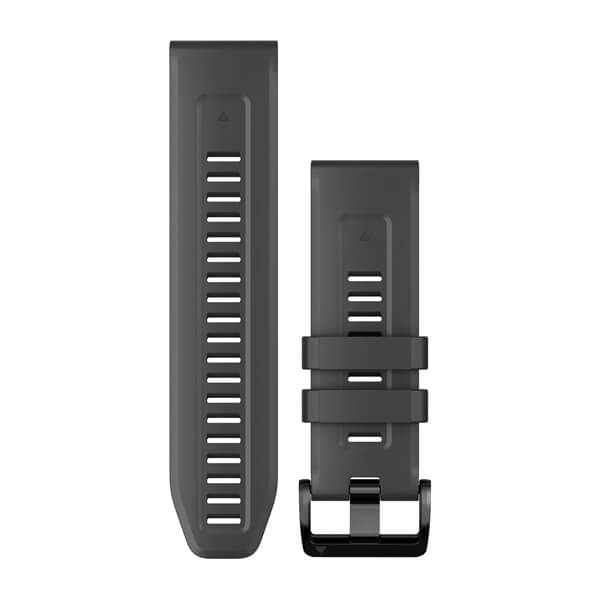 Garmin QuickFit 26 Watch Band - Graphite Silicone Strap 010-13117-01