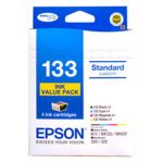 Epson 133 C13T133692 CMYK InkJet Cartridge Value Pack
