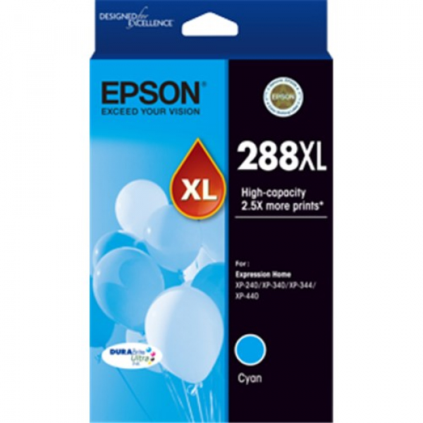 Epson 288XL C13T306292 Cyan High Yield Inkjet Cartridge