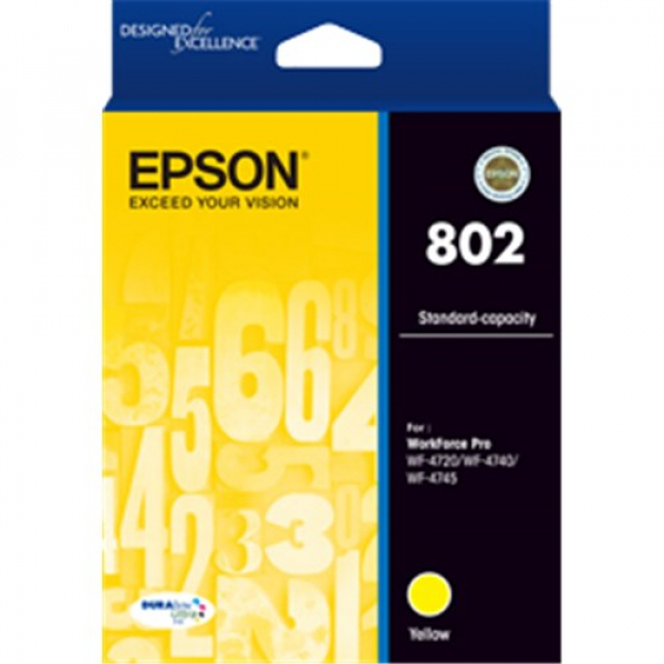 Epson 802 C13T355492 Yellow DURABrite Ink Standard Capacity