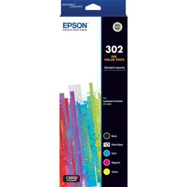 Epson 302 C13T01W792 Claria Premium Ink Cartridge 5 Colour Pack