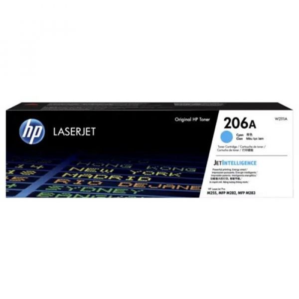 HP 206A W2111A Cyan Laserjet Toner Cartridge 1250 Pages