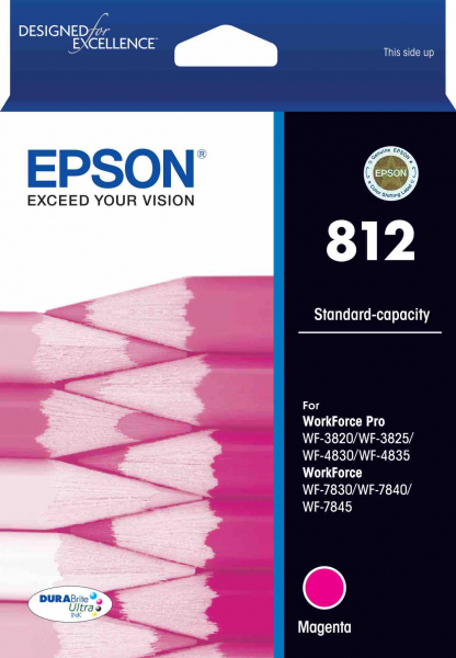 Epson 812 C13T05D392 Magenta DURABrite Ultra Ink Cartridge Standard Capacity