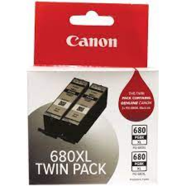 Canon PGI680XLTWIN Black Ink Cartridge Twin Pack 400 Pages Yield
