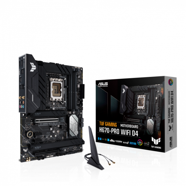 Asus H670 DDR4 LGA1700 ATX Motherboard TUF GAMING H670-PRO WIFI D4
