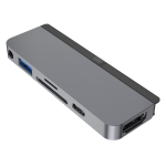 Targus Hyperdrive 6-in-1 Usb-c Hub Ipad - Gray HD319B-GRAY