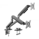Brateck Dual Monitor Economical Spring-Assisted Arm 17-32-inch Space Grey LDT63-C024-B
