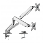 Brateck Dual Monitor Economical Spring-Assisted Arm 17-32-inch Matte Grey LDT63-C024-S