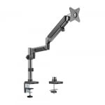 Brateck Single Monitor Pole-Mounted Epic Gas Spring Alum Arm 17-32-inch Space Grey LDT37-C012P-SG
