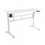 Brateck Stylish Single-Motor Sit- Stand Desk White S04-22D-W