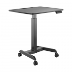 Brateck Electric Height Adjustable Workstation with Casters Black FWS08-3-B