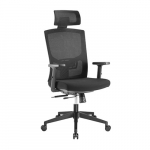 Brateck Ergonomic Mesh Office Chair with Headrest Mesh Fabric Large Black CH05-17