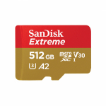 SanDisk Extreme microSDXC 512GB U3 160MB/s SDSQXAV-512G-GN6MN SDSQXAV-512G-GN6M