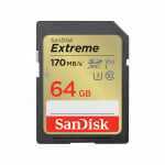 SanDisk Extreme Full SDXC 64GB U3 170MB/s SDSDXV2-064G-GNCIN