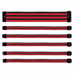 Cooler Master Colored Extension 30cm Single Sleeve Cable Kit - Red/Black CMA-NEST16RDBK1-GL