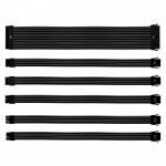 Cooler Master Colored Extension 30cm Single Sleeve Cable Kit - Black CMA-NEST16XXBK1-GL