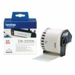 Brother Continuous Paper Label Roll 62mm wide - Black on White DK-22205