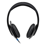 Logitech H540 USB Headset With High-Definition sound and on-ear Controls 981-000482
