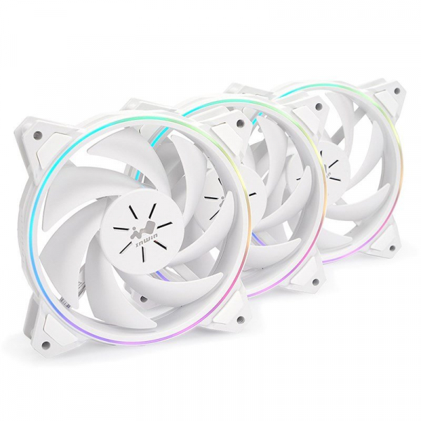 InWin Sirius Pure ASP120 RGB 120mm Case Fan White - 3 Pack SIRIUS PURE ASP120-3PK