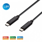 Simplecom CA519 USB-C to USB-C Cable 3.2 Gen1 5A 100W PD 4K at 60Hz 1.8m