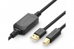 Ugreen USB 2.0 Type-A to USB Type-B Active Printer Cable 15m - Black 10362