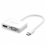 Ugreen USB Type-C to HDMI and VGA Converter - White 30843