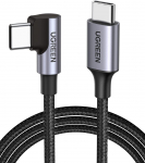 Ugreen USB 2.0 Type-C to USB Type-C Right Angled Cable 3m - Black 80714