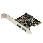 StarTech 2 Port PCIe USB 3.0 Controller Card w/ SATA Power PEXUSB3S23