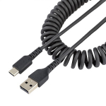 StarTech USB-A to C Coiled Heavy-Duty Fast Charging & Sync Cable 1m R2ACC-1M-USB-CABLE