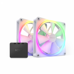 NZXT F140 RGB 140mm 2x Fans with Controller - White RF-R14DF-W1