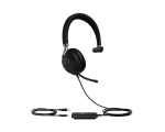 Yealink UH38 UC Bluetooth USB-C Dual Mode Mono Headset - Black UH38-M-UC-C