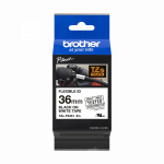 Brother TZE-FX261 36mm Black On White Flexible Tze Tape