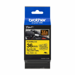 Brother TZE-FX661 36mm Black On Yellow Flexible Tz Tape