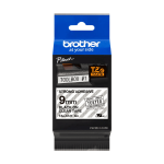 Brother TZE-S121  9mm Black On Clear Strong Adhesive Tze Tape