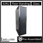 Leader Assembled 42u Server Rack Cabinet (600mm X 1000mm) Glass Door WB-NC604215B