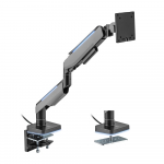 Brateck Single Heavy-Duty RGB Gaming Monitor Arm - Fit Most 17