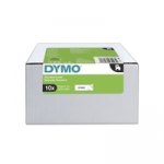 Dymo D1 Black/White 12mmx7m Pack10 2093097