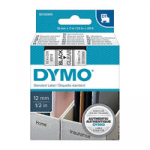 Dymo D1 Black on Clear Tape 12mmx7m S0720500